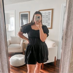 Old navy black babydoll dress